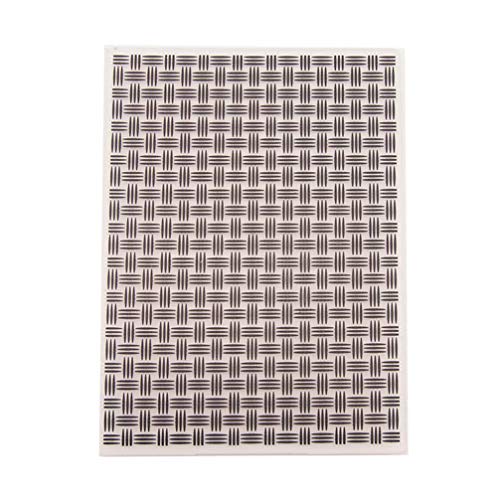 EXCEART Prägeschablone für Ordner, Platic Stripe Muster Schablone DIY Kunst Handwerk Hintergrund Schablone für Scrapbooking Einladung Album Papier Karte Kunst von EXCEART