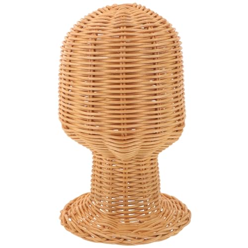 EXCEART Rattan-Hut-Präsentationsständer, Kappenhalter für Fedoras, Perücken, Hüte für Schreibtisch-Schaukasten und Organisation von Kopfbedeckungen, Höhe EXCEART Rattan-Hut-Präsentationsständer, Kappenhalter für Fedoras, Perücken, Hüte für Schreibtisch-Schaukasten und Organisation von Kopfbedeckungen, Höhe von EXCEART