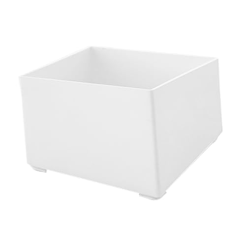 EXCEART Sammelalbum-Aufbewahrungsbox Büro mit LED Halter für Schreibtisch klein saklama kabı Storage Boxes aubewahrungsbox Halter für Notizblöcke Notizblockhalter Schreibtisch Plastik Weiß von EXCEART