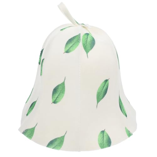 EXCEART Saunahut Aus Filz FüR Damen Und Herren, Komfortabler Und Absorbierender Saunahut Mit AufhäNgeschlaufe, Ideal FüR Sauna Und Bad von EXCEART