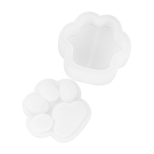 EXCEART Silikonform Für Aufbewahrungsbox Mit Pfotenabdruck Schmuckschatullenform Epoxidharzformen Kätzchen-silikonform Harz-epoxidformen von EXCEART
