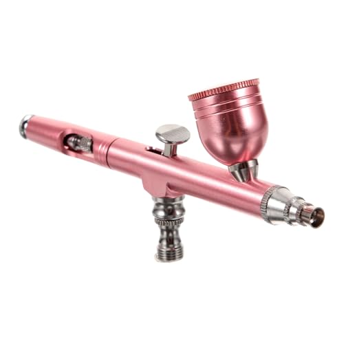 EXCEART Sprühpistole Airbrush Ballon Luftpinsel zur Kuchendekoration Drehscheibe Mini-Farbspritzgerät Nozzle düse Kuchendekorationsröhre Kuchen färben staubtuch Eloxiertes Aluminium von EXCEART