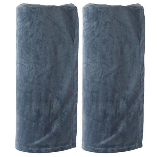 EXCEART Stretch Sofa Armlehnenbezüge Waschbare öbel Schoner Einfarbigem Design Aus Silberfuchs Stoff Perfekte Armlehnenabdeckung Für Sofa Und Stuhl von EXCEART