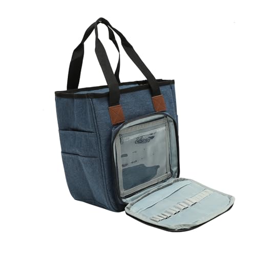 EXCEART Strickhandbeutel Für Garne Tragbare Häkel Organizer Tasche Ideales Zubehör Für Strick Und Häkelprojekte Hochwertiger Für Unterwegs von EXCEART