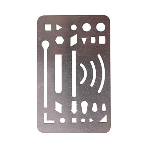 EXCEART Tischdecke Zeichenschablonen Radierschablone Set Multi- Bild Zeichnung Zeichnung Bord Zeichnung Bild Vorlage Bild 3 Pcs Zeichnungsschablonen Reinigungswerkzeuge von EXCEART