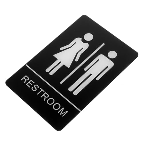 EXCEART Toilettenschild aus Robustem Acryl Selbstklebend Wasserfest Unisex Wc schild für Tür Wandmontage Geeignet für Büro Hotel Badezimmer Einfache Installation ohne Bohren EXCEART Toilettenschild aus Robustem Acryl Selbstklebend Wasserfest Unisex Wc schild für Tür Wandmontage Geeignet für Büro Hotel Badezimmer Einfache Installation ohne Bohren von EXCEART