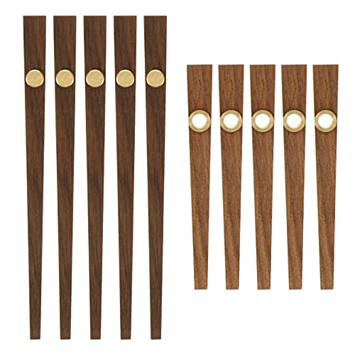 EXCEART 5 SäTze DIY Uhrzeiger Holz Ersatzteile - Uhrwerk Zeiger FüR Kreuzstich, Handwerk, Rahmenlose Wanduhr, Quarzuhr von EXCEART