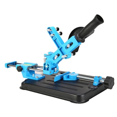 EXCEART Verstellbarer Winkelschleifer Halter Winkelhalter mit Glatter Führungsschiene Großer Schnittbereich Sicherer Haltegriff Robustes Design für Präzises Polieren und Schneiden von EXCEART