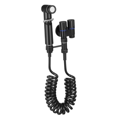 EXCEART Wasserhahn Adapter Wege Bidet Sprüher mit Dual Modus für Wc und Waschbecken Einfache Installation Effiziente Wasserverteilung Kompakt Schwarz Vielseitig für Badezimmergebrauch von EXCEART