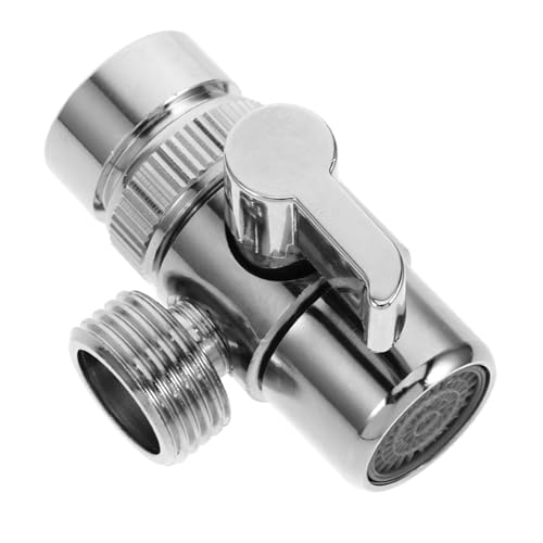 EXCEART Wasserhahnschlauchadapter Hochwertigem Kupfer Outdoor Splitter für Waschmaschine und Spüle Wasserdichter Installieren Langlebig und Zuverlässig von EXCEART