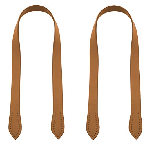 EXCEART Werten Sie Ihre Einkaufstasche Auf 2 Stück Taschengurte Aus Pu-Leder Für Damen Einkaufsgürtel Ledergriff Handschlaufe Kamelfarbe von EXCEART