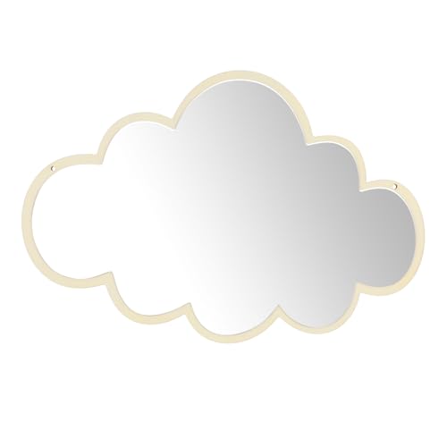 EXCEART Wolkenförmiger Wandspiegel – Selbstklebender Wolkenförmiger Spiegel Einzigartiger Asymmetrischer Acrylspiegel Schlafzimmer Kinderzimmer Badezimmerspiegel von EXCEART