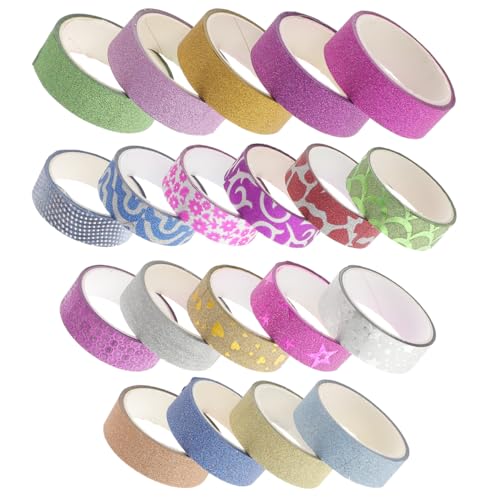 Exceart 20 Rollen Glitter Washi Tape Bunt Klebeband Metallic DIY Dekorative Bänder für Kunst Handwerk Scrapbook Geschenkverpackung Party-Zubehör Farbe zufällig Exceart 20 Rollen Glitter Washi Tape Bunt Klebeband Metallic DIY Dekorative Bänder für Kunst Handwerk Scrapbook Geschenkverpackung Party-Zubehör Farbe zufällig von EXCEART
