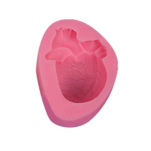 EXCEART Gummiformen Aus Silikon Kuchenform Menschliche Herzförmige Form Für Diy Herz-silikonformen Für Schokolade Herz Silikonformen Gefälschtes Herz Aus Silikon Halloween Fudge 3d von EXCEART