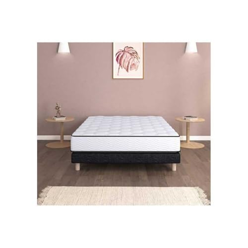 Boxspring- und Matratzenset - PARIS - 140 x 190 - Federn - Lattenrost von EXCELLENCE COLLECTION
