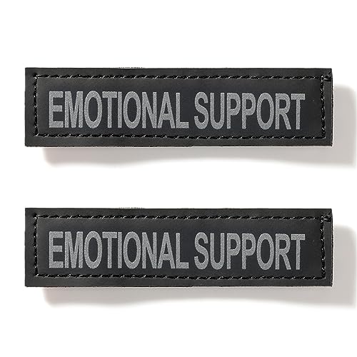 EXCELLENT ELITE SPANKER 2 Stücke Klettverschluss Diensthund Patch Persönlichkeit Dekoration für Hundegeschirre & Westen(EMOTIONAL Support) von EXCELLENT ELITE SPANKER