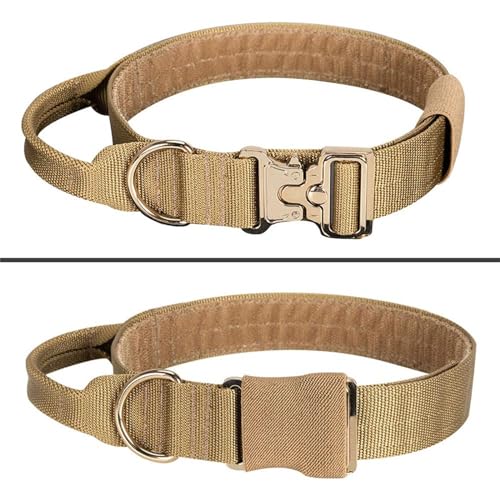 EXCELLENT ELITE SPANKER Taktisches militärisches Hundehalsband Einstellbare schwere Ausführung mit Metallschnalle und Haltegriff(COB) von EXCELLENT ELITE SPANKER