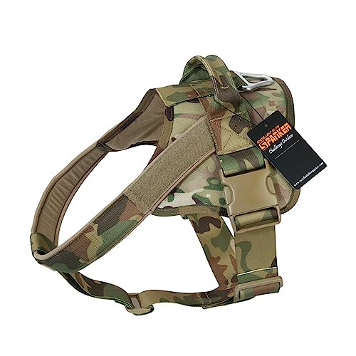 EXCELLENT ELITE SPANKER Hundegeschirr Taktisches Hundegeschirr Ausbildung Service Dog Weste Arbeiten hundegeschirr verstellbar Hund Weste Für Mittelgroße Und Große Hunde(Camouflage-XS) von EXCELLENT ELITE SPANKER