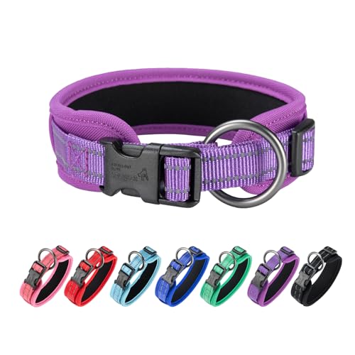 EXCELLENT ELITE SPANKER Premium Hundehalsband Ultra Comfort gepolstertes Hundehalsband mit Schnellverschluss Super einstellbar für alle Rassen(PUL-S) von EXCELLENT ELITE SPANKER