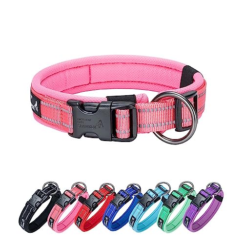 EXCELLENT ELITE SPANKER Reflektierendes klassisches weiches gepolstertes atmungsaktives Nylon einstellbares Haustierhalsband mit Schnellverschluss für kleine mittlere große Hunde Training(PIK-S EXCELLENT ELITE SPANKER Reflektierendes klassisches weiches gepolstertes atmungsaktives Nylon einstellbares Haustierhalsband mit Schnellverschluss für kleine mittlere große Hunde Training(PIK-S von EXCELLENT ELITE SPANKER