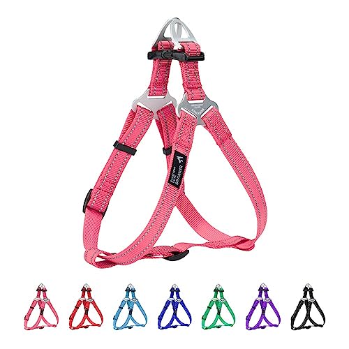EXCELLENT ELITE SPANKER Schritt in Hundegeschirr Einstellbar Nicht Ziehen Hundegeschirr Welpengeschirr für Kleine Mittlere Große Hunde Training Walking von Haustier-Geschirr（PIK-M） von EXCELLENT ELITE SPANKER