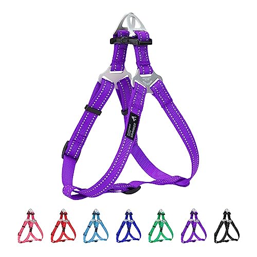 EXCELLENT ELITE SPANKER Schritt in Hundegeschirr Einstellbar Nicht Ziehen Hundegeschirr Welpengeschirr für Kleine Mittlere Große Hunde Training Walking von Haustier-Geschirr（PUL-M） von EXCELLENT ELITE SPANKER