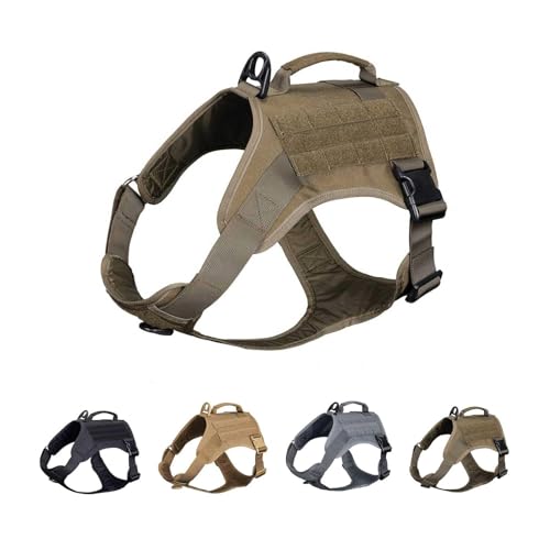 EXCELLENT ELITE SPANKER Taktisches Hundegeschirr - Militärische Weste Mit Griff, Verstellbares Trainingsgeschirr, Kein Zug (RGN-M) von EXCELLENT ELITE SPANKER