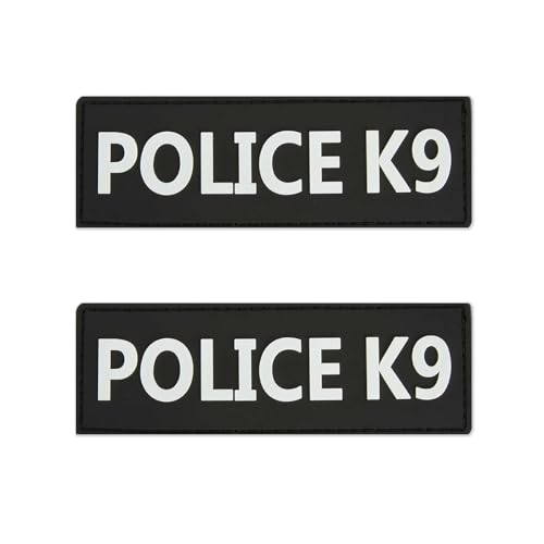 Excellent Elite Spanker 2 Stück Magic Sticker Moral Patch PVC "Police K9" Patch in Training Welpen für Hundegeschirr & Westen von EXCELLENT ELITE SPANKER