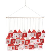 Adventskalender zum Selbstbefüllen häuser, 70 x 60 cm von EXCELLENT HOUSEWARE