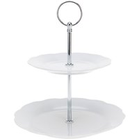Etagere aus Keramik mit 2 Ebenen von EXCELLENT HOUSEWARE