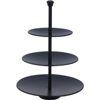 Excellent Houseware - Etagere mit 3 Ablagen 36,5 cm Mattschwarz von EXCELLENT HOUSEWARE