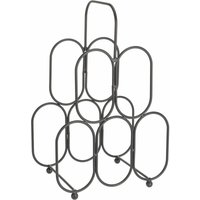 Excellent Houseware - Weinständer aus Metall, 5 Flaschen, schwarz von EXCELLENT HOUSEWARE