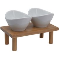 Servierschüssel für Snack, mit Bambusständer, 2er-Set von EXCELLENT HOUSEWARE