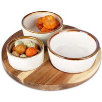 Excellent Houseware - Servierset auf Akazienholzbrett von EXCELLENT HOUSEWARE