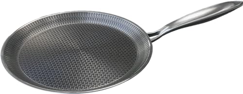 MYBO TV Crepes-Pfanne Excellium 3D – Pfanne mit Antihaftbeschichtung – Induktion – Ofengeeignet – robust & vielseitig – Wabenpfanne kratzfest – hitzebeständiger Griff – 26 cm, Schwarz von MYBO TV