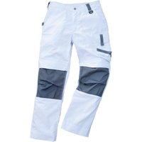 Excess Professional Workwear - Excess Arbeitshose Champ, Gr. 52, weiß/grau von EXCESS PROFESSIONAL WORKWEAR