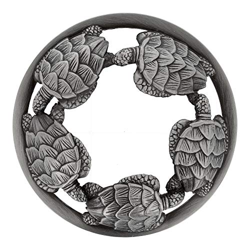 EXCLUSIVE Candle Topper/JAR Topper LID Turtles Brushed Silver von EXCLUSIVE