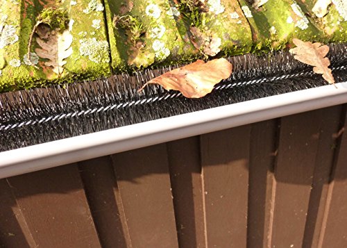 1,2m Dachrinnenbürste Dachrinnenraupe Dachrinnenigel Regenrinne Laubschutz Blätter Schutz Marder Dachrinne Bürste Ø 8 cm von EXCOLO
