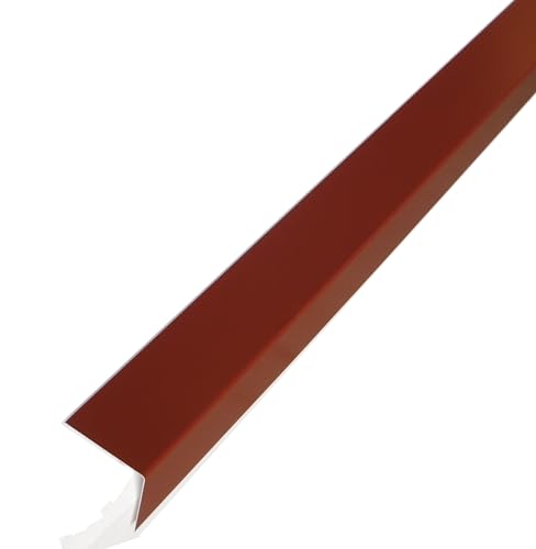 Alu Winkelblech Alu Kantblech Winkel 90° Alu Winkel 2 Meter lang Oxidrot rot dunkelrot RAL 3009 (120mm x 80mm x 2000mm) von EXCOLO