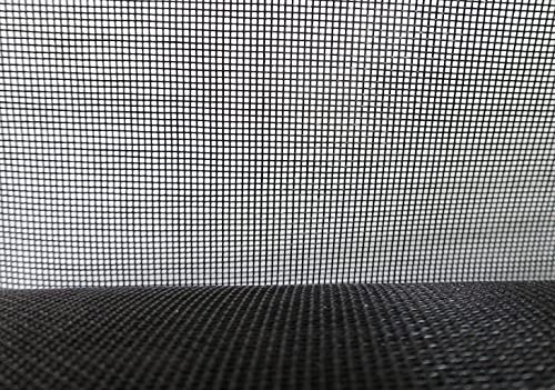 EXCOLO Fliegengitter 120cm breit 20m lang in schwarz Maschen 1,0mm x 1,0mm als Insektenschutz Gewebe Mückennetz für Fenster und Tür (1,2m breit x 20m lang) von EXCOLO