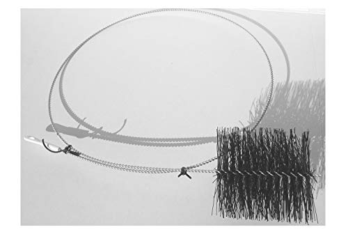 Ofenrohrbürste Ofenbürste Kaminbürste Ofenwischer Ofenrohrwischer Ofenrohrreiniger Kaminbesen Ofen Besen Bürste Reiniger Ø 150 mm Länge 2000 mm von EXCOLO