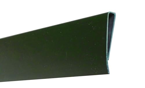 EXCOLO PVC Abdeckprofil Abschlussleiste Profile für Sichtschutzzaun Sichtschutzmatte (Grün) von EXCOLO