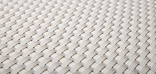 EXCOLO Rattan Balkon-Sichtschutz 90cm Höhe, 100% Blickdicht, ca. 4mm dick in weiß, Weiss, hellweiß Sichtschutz Sichtblende Balkonverkleidung Windschutz Wetterschutz Balkonbespannung Blickdicht von EXCOLO