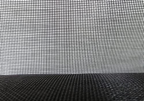 Fliegengitter Insektennetzt 15m lang und 150cm breit XL Breite schwarz 1,0mm x 1,0mm Mückenschutz Gewebe Maschen aus Fiberglas Fliegennetz Mückengitter (150cm breit x 15m lang) von EXCOLO