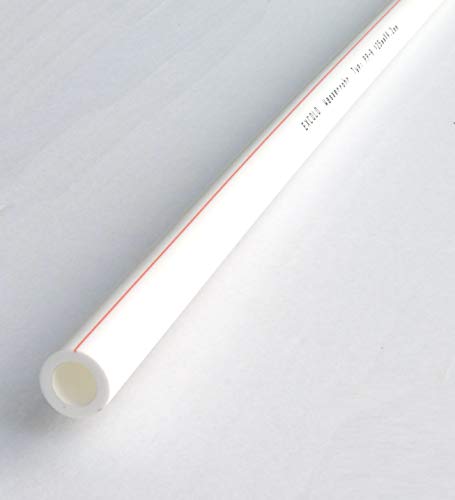 PP-R Rohr 20 mm Verbinder Winkel Kniestück Muffe T-Stück Fitting Fittings PPR (1 x Rohr 20mm 2 Meter) von EXCOLO