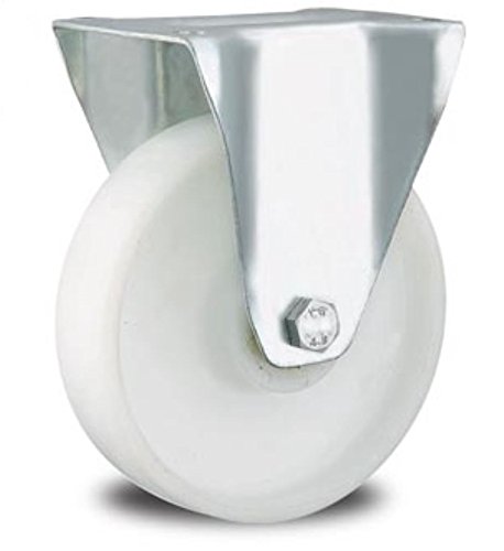 Rolle Bockrolle 100mm Lenkrolle Transportrolle Laufrolle weiß Kunststoff Plastikrolle (Bockrolle 100 mm) von EXCOLO