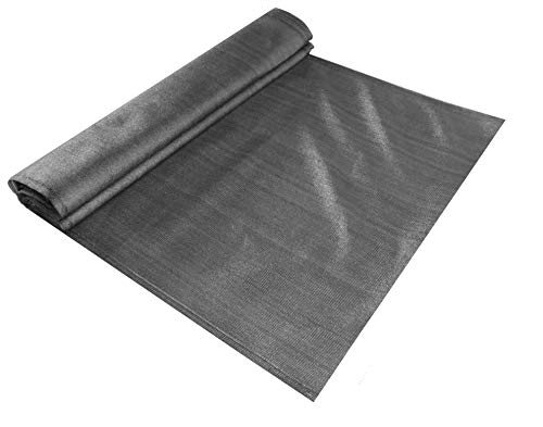 EXCOLO Schattiernetz 1,2 Meter hoch, 150 g/m², Farbe grau als Zaunblende (10 Meter lang / 1,2 Meter hoch) von EXCOLO