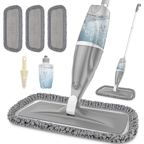 Wischmopp mit Sprühfunktion – EXEGO Bodenwischer mit Sprühmopp Spray Mop Floor Mop mit 3X Wischpads Staubwischer Nasswischer für Schnelle Reinigung Hartholz, Marmor, Holz, Laminat, Fliesen Wischmopp mit Sprühfunktion – EXEGO Bodenwischer mit Sprühmopp Spray Mop Floor Mop mit 3X Wischpads Staubwischer Nasswischer für Schnelle Reinigung Hartholz, Marmor, Holz, Laminat, Fliesen von EXEGO