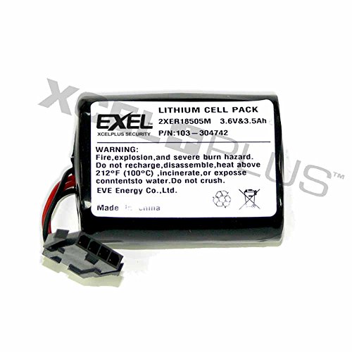 Visonic Hochleistungs PowerMax 103-304742 Alarm Glocke Box Sirene Exel Batterie für MCS-740 (1Stk 4.0Ah) von EXEL
