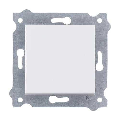 EXEN - Lichtschalter Unterputz 1-fach - Einzelschalter Weiß - All-in-One Kompatibel mit Serien KARELL/ODAK/COMFORT von Marke EXEN - 200/01E von EXEN